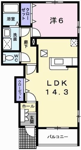 メゾン　ド　ウ−ルＡ（103） 間取り図画像