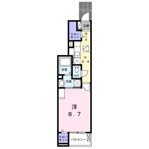 フロレゾンⅡ（103） 間取り図画像