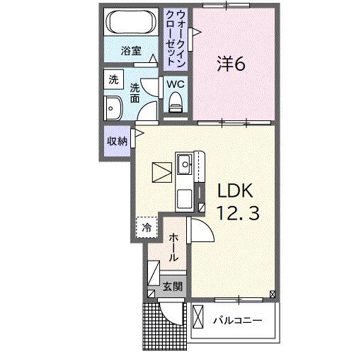 グランデフォルトーネＡ（104） 間取り図画像