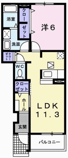 メゾンエレメンツＳ（105） 間取り図画像