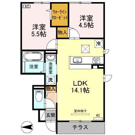 アネシス御立（105） 間取り図画像
