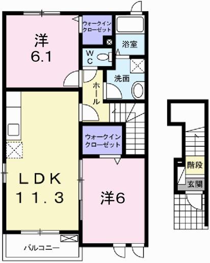 ピクシーズタウンⅠ（201） 間取り図画像
