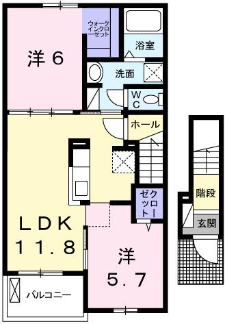 Ｈ・Ｔミニョン姫路（202） 間取り図画像