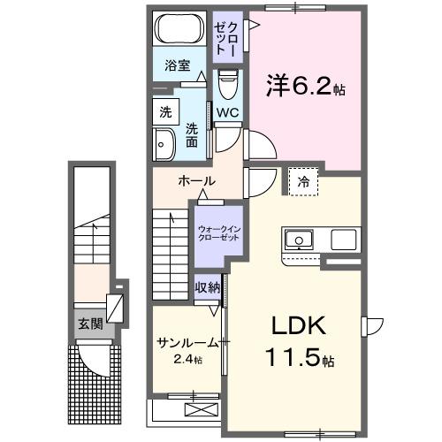 アーバン桜（204） 間取り図画像