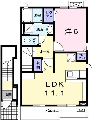 メゾンセレーノ（203） 間取り図画像