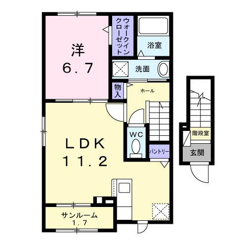ルニＶ（201） 間取り図画像