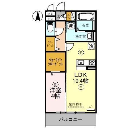 ロータス長町　B棟（202） 間取り図画像