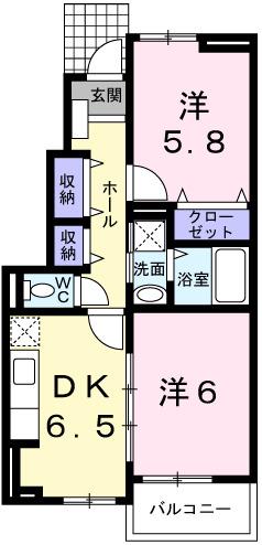 プラシード和　上郡Ｂ（102） 間取り図画像