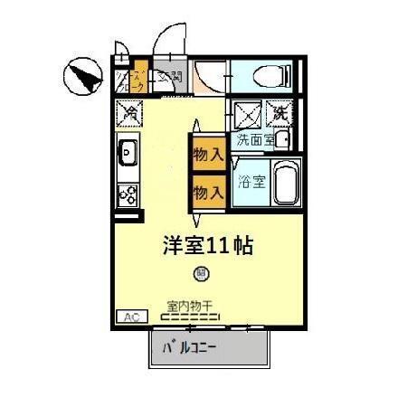 セジュール天満（206） 間取り図画像