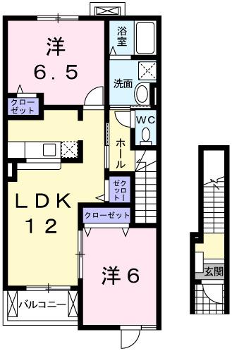 クレメント・Ｍ　Ⅱ（203） 間取り図画像