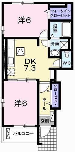 フェリア糸井Ｅ（101） 間取り図画像