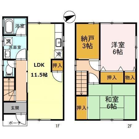 飾磨区中島二丁目戸建　C-2（9） 間取り図画像