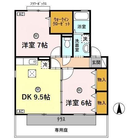 コートラフィーネ（105） 間取り図画像