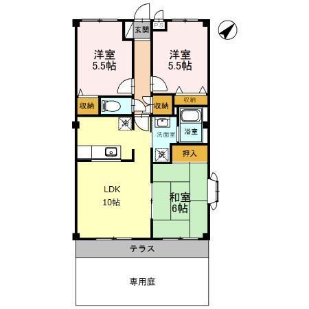 グランディール大幸（101） 間取り図画像