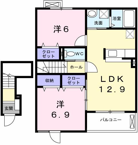 ポラリスⅢ（202） 間取り図画像