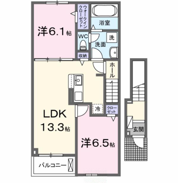 メゾン・ド・クレールＡ（202） 間取り図画像