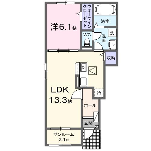 メゾン・ド・クレールＡ（101） 間取り図画像