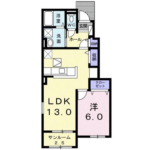 ミルキーウェイＢ（103） 間取り図画像