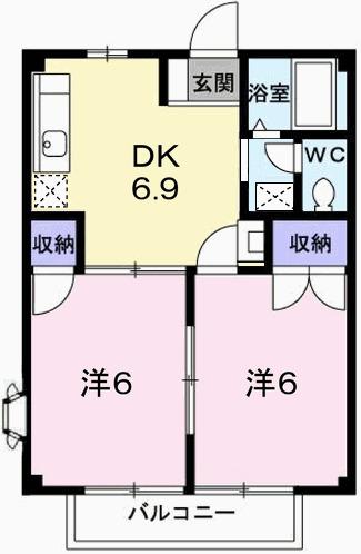 アメニティハイム（205） 間取り図画像
