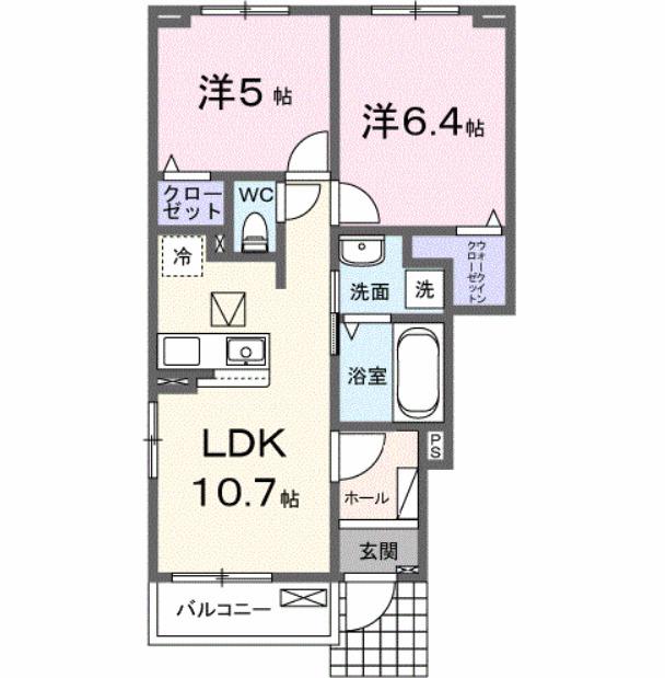 サンセールⅨ　Ａ（101） 間取り図画像