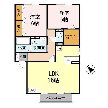 グレイスコート　B棟（B202） 間取り図画像