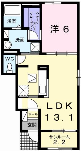 Ｒグレイ砥堀（104） 間取り図画像