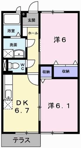 フォレスト矢倉（101） 間取り図画像