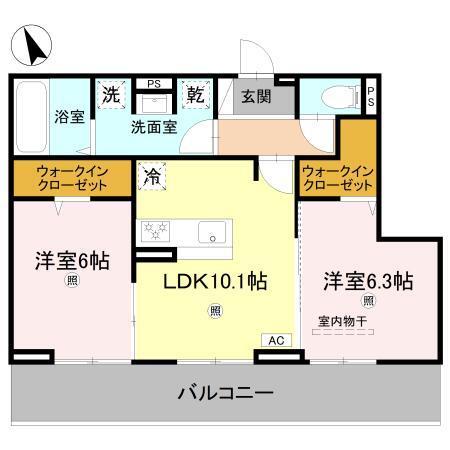 D's 北条1丁目（202） 間取り図画像