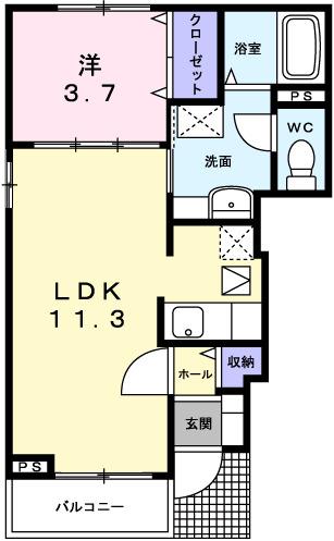Ｋ＆ＹⅠ（101） 間取り図画像