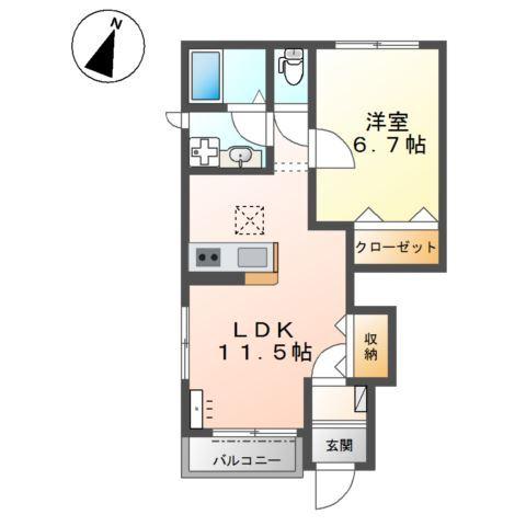 Ｗｅｓｔ　ＨｏｕｓｅⅡ 間取り図画像