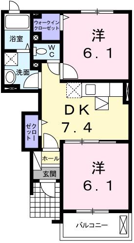 ピクシーズタウンⅠ（102） 間取り図画像