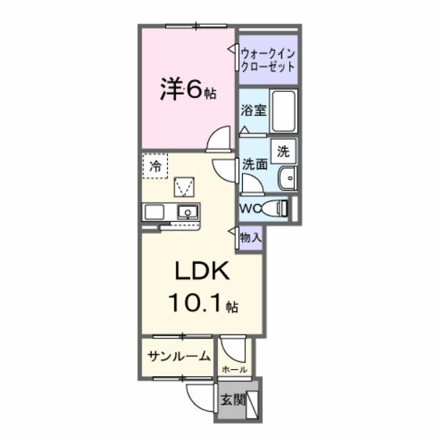サンリット荒川（102） 間取り図画像
