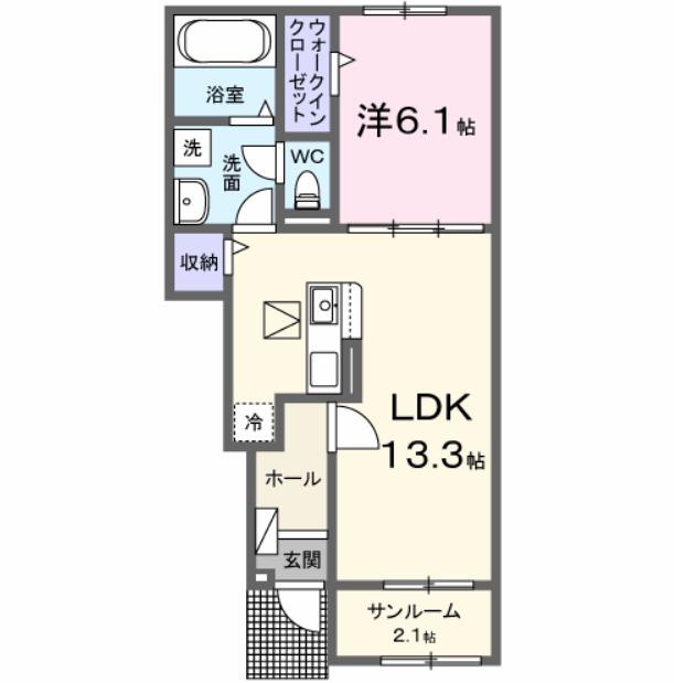 ファミールＫ　Ⅰ（103） 間取り図画像