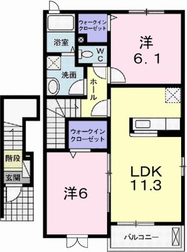 サニーレジデンス御着Ａ（203） 間取り図画像