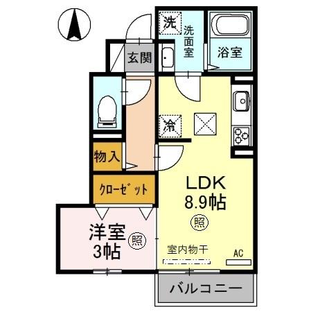 Fortuna（101） 間取り図画像