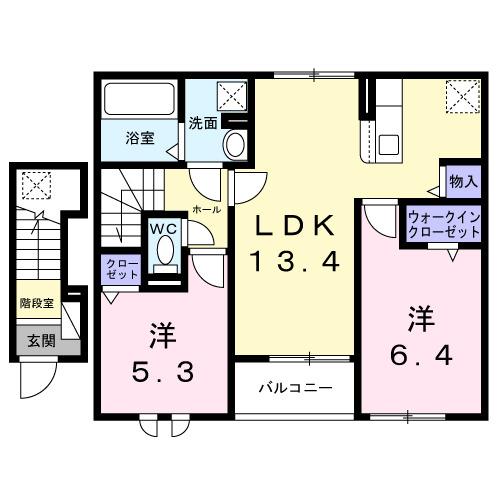 プラシード姫路（206） 間取り図画像