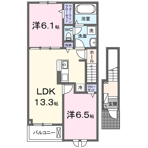 プラシード姫路（203） 間取り図画像