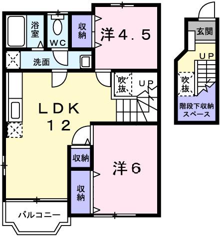 エルガーデンパレスⅠ（203） 間取り図画像