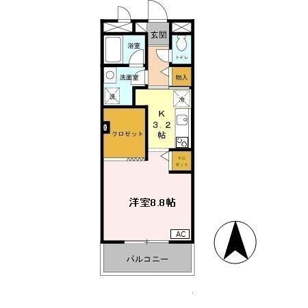 フィオーレ北条（205） 間取り図画像