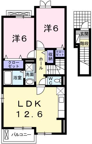 プラシード和　上郡Ａ（202） 間取り図画像
