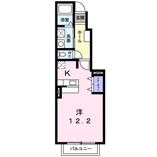 ピュールメゾンⅡ（102） 間取り図画像