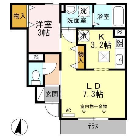ウィット英賀保（102） 間取り図画像