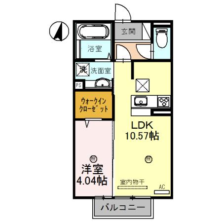 セジュール・Ｔ・青山西（102） 間取り図画像