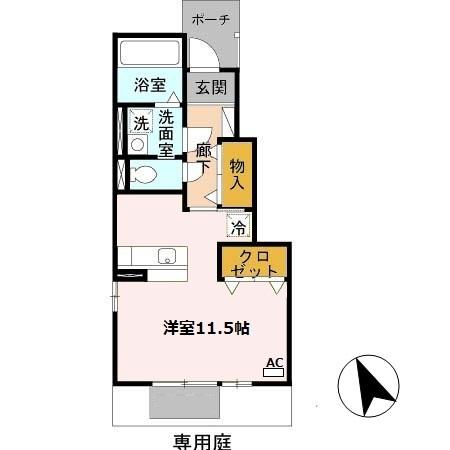 アゼリア宮上　Ａ棟（103） 間取り図画像