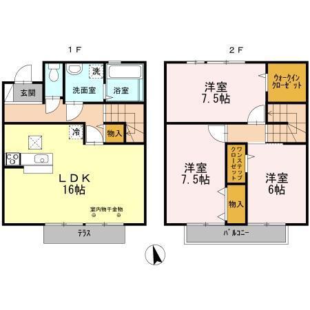 エスペランサ23（2番館） 間取り図画像