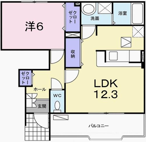 サンビエント（103） 間取り図画像