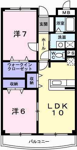 フラッツ・アイⅡ（302） 間取り図画像