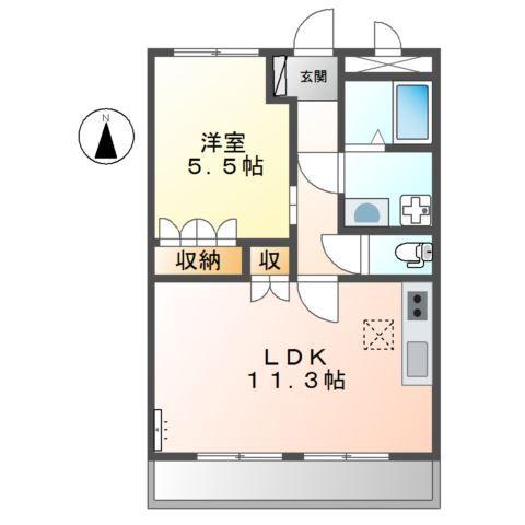 アネックス砥堀 間取り図画像