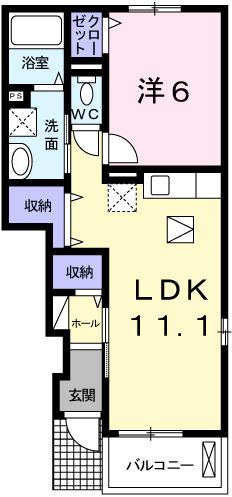 フェリーチェ（104） 間取り図画像