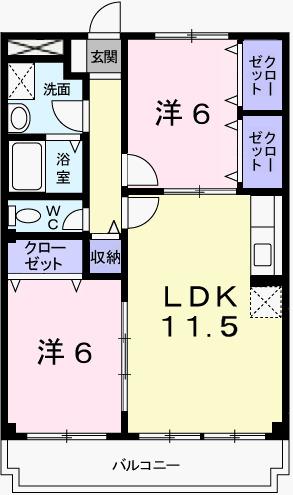 アクロポリス１（101） 間取り図画像
